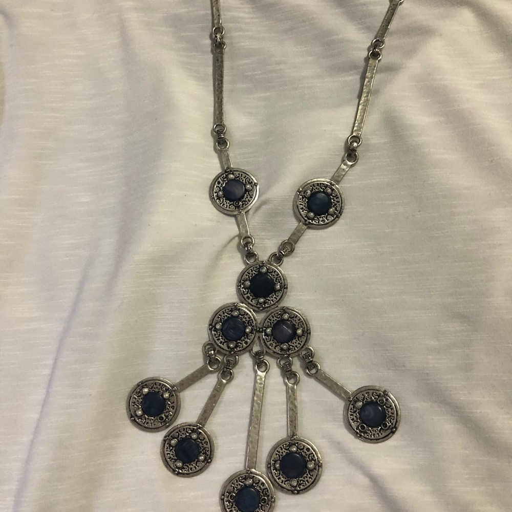 Chicos blue necklace
